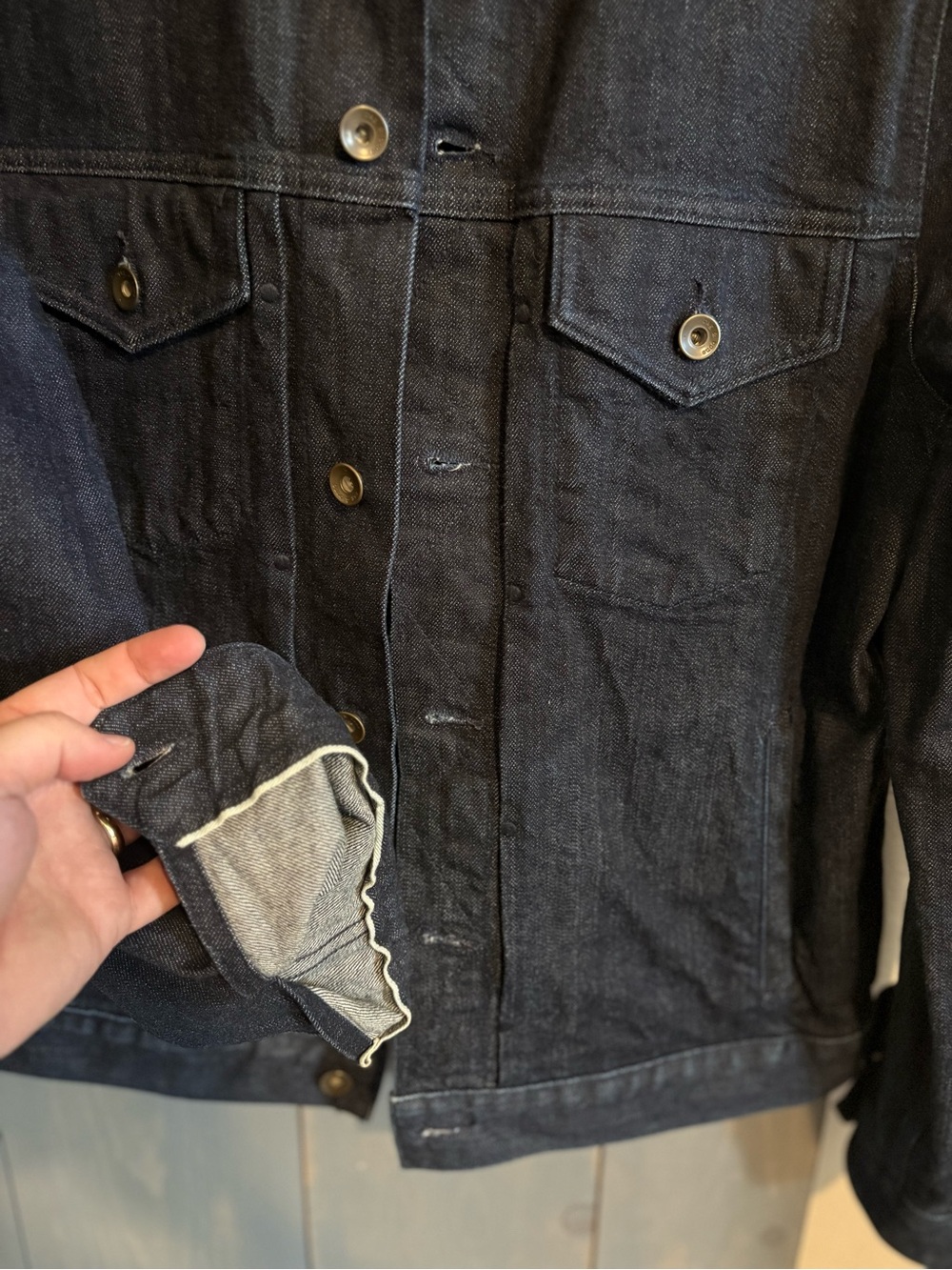 rag & bone Definitive Dark Indigo Denim Jacket - Picture 4 of 6